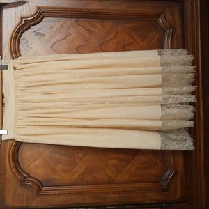 Blugirl Folies Ivory Lace Gathered Skirt, Size 4